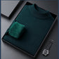 High quality solid color thick cashmere men's sweater