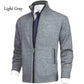 2024 Fall Sale 50% OFF🔥 Men's Solid Color Standing Collar Fashion Cardigan Sweater Knit Jacket