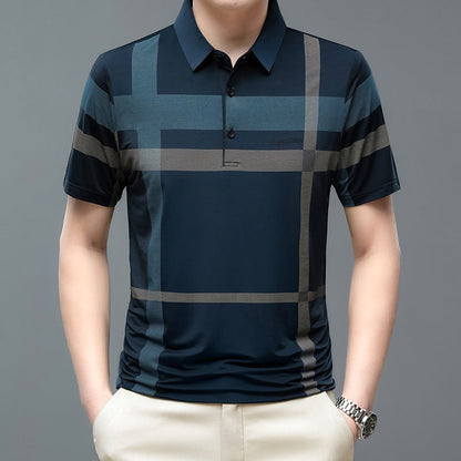 🔥Hot Sale 50％🔥Men's Summer Striped Short Sleeve Lapel Shirt✈ Free shipping