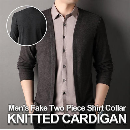 💥Sale 49% off🍃Men's False two-piece knit shirt