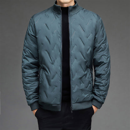 Warm Gift - Men's Winter Casual Thickened Warm Stand-Up Collar Jacket