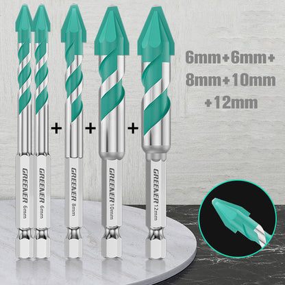 Green Forest Eccentric Drill Bit: The Ultimate Tool for Hard Tile Drilling! 💎🔩