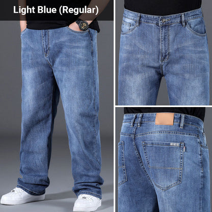 Stylish Loose High Stretch Straight Leg Jeans