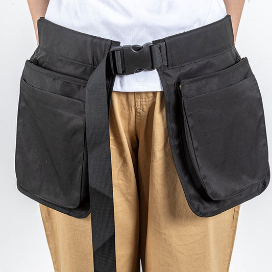 Practical Multipocket Waist Apron with Buckle